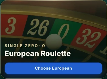 European and American roulette selection in Roulette Lab